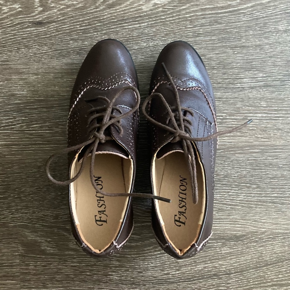 Cute Oxford Women’s Brown Lace up Shoes Unbranded